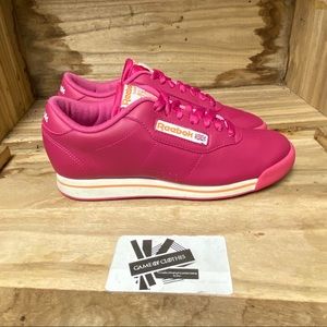 Reebok Classic pink white sneakers shoes